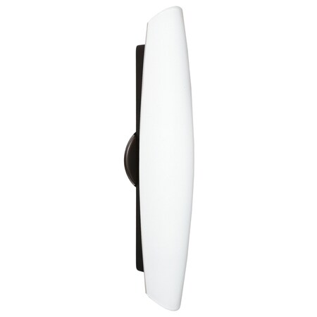 Besa Lighting Aero 21 Wall Sconce, Opal Matte, Bronze Finish, 2x5W LED 272907-LED-BR